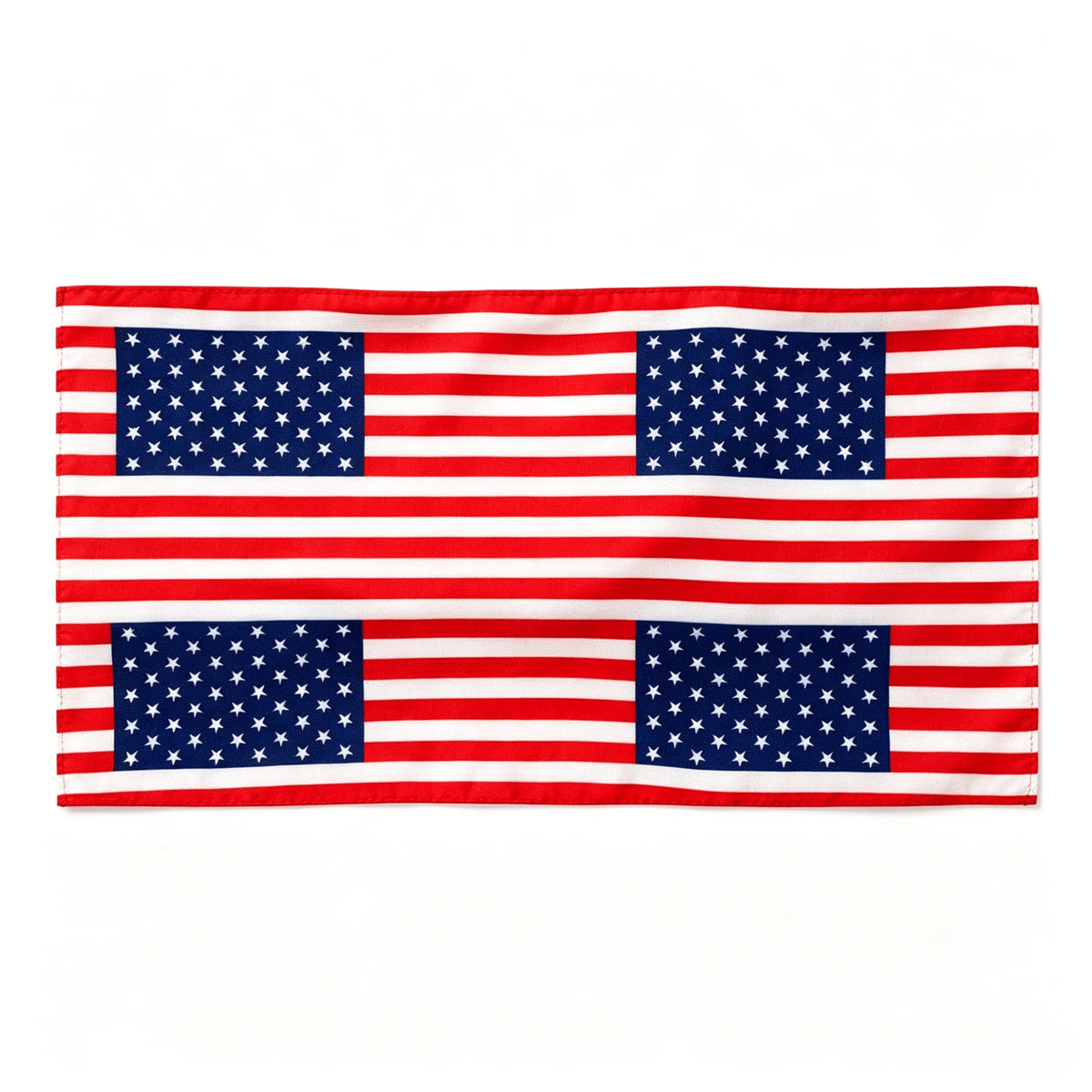 Tissu de drapeau rayé rouge, blanc et bleu utilisé comme bandeau pour le sport et la fitness.