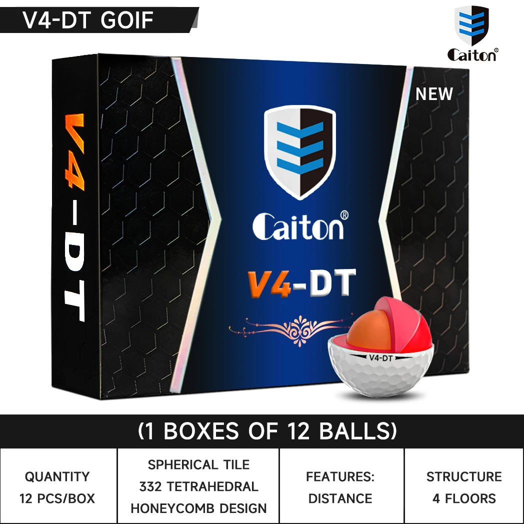 Caiton Pro 4-Layer Golf Balls with DuPont Surlyn Cover