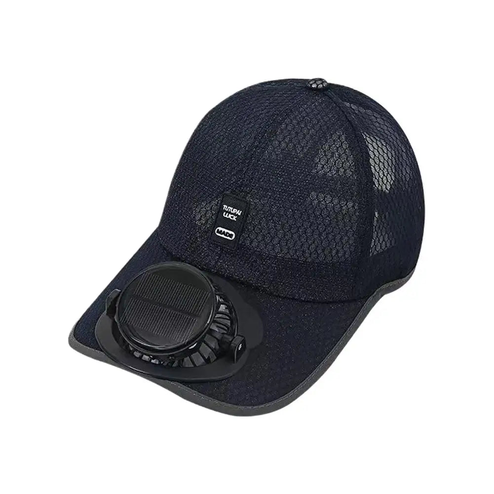 Solar & USB Powered Cooling Fan Hat