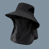 Wide Brim Bucket Hat with Neck Protection