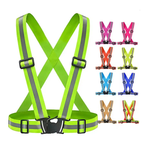 High-Visibility Reflective Safety Vest for Running, Cycling & Outdoor Work
