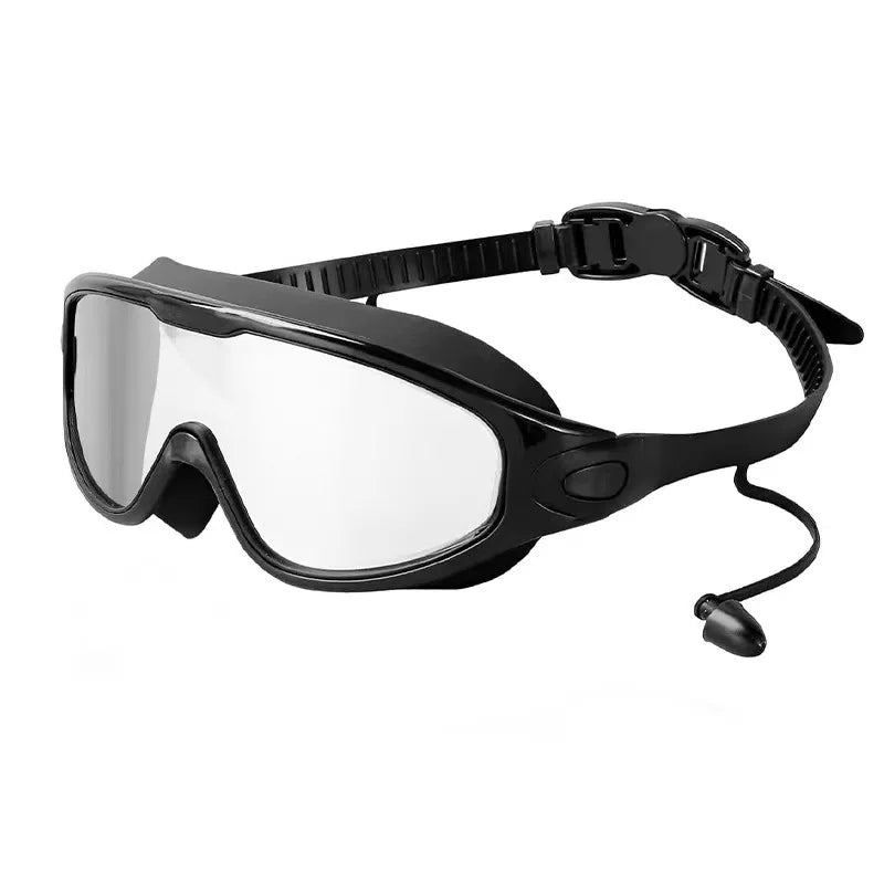 Colorful Anti-Fog Swimming Goggles with UV400 Protection and Silicone Frame