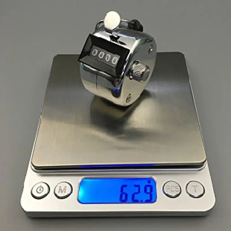 Stainless Steel Manual Tally Counter with Finger Ring