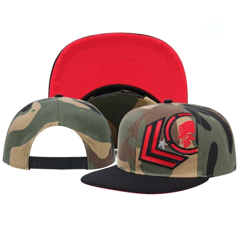Embroidered Snapback Baseball Cap