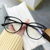Women's Round Frame Blue Light Blocking Myopia Glasses