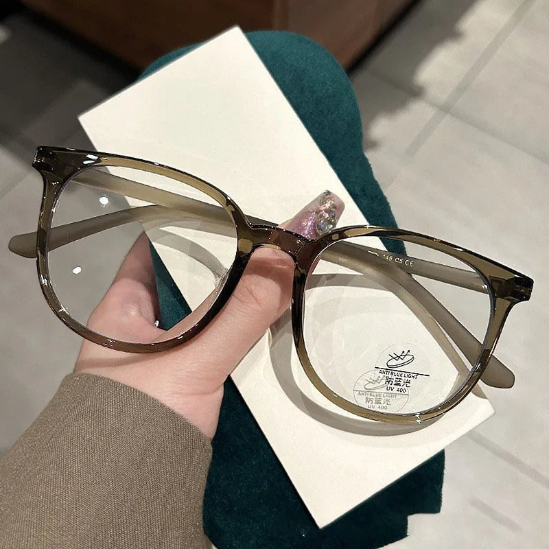 Vintage Round Blue Light Blocking Glasses for Women