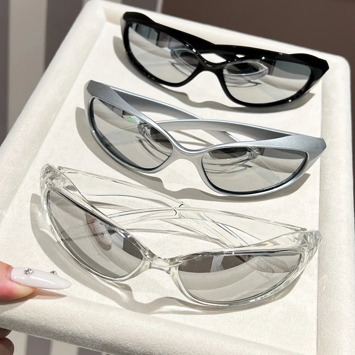 Y2K Style Unisex Sunglasses with UV400 Protection