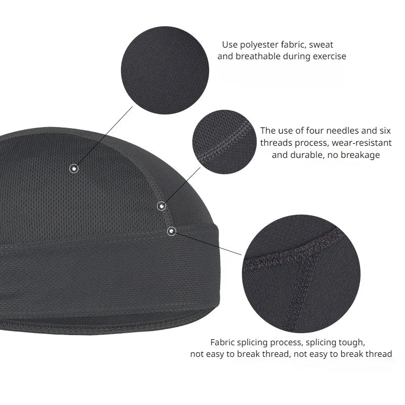 Moisture-Wicking Cycling Headband with Sun Protection