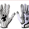 Gants de sport en silicone noir et blanc antidérapants pour l'entraînement et les frappes.