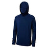 Dunkelblaue Herren-Outdoor-Sonnen-Schutz Langarmshirt mit Kapuze
