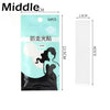 A package of invisible double-sided fashion tape with a white and light green design.