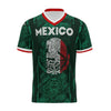 Dunkelgrünes Fußballtrikot der mexikanischen Nationalmannschaft mit weißer Schrift und Adleremblem.