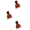 A set of copper-colored root lifting hairpin curling clamps with multiple prongs.