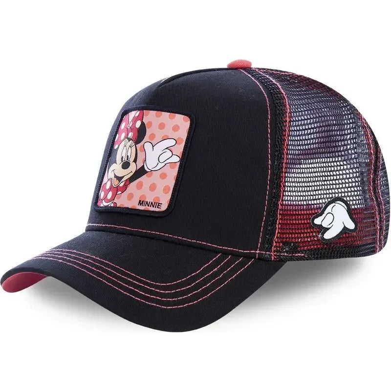 Anime Snapback Cap with Breathable Mesh Back