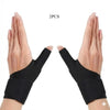 Dos pares de pulseras ergonómicas y transpirables negras mostradas en las manos