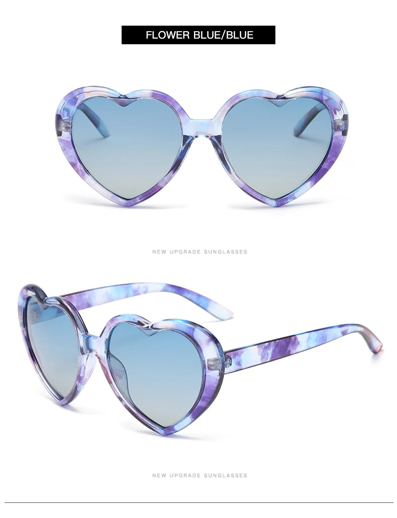 Polarized Heart-Shaped Sunglasses with UV Protection