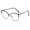 Rhinestone-Trimmed Blue Light Blocking Glasses with Clear Square Frame