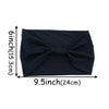 Schwarzes weiches elastisches breites Stirnband, 6x9,5 Zoll.