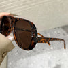 Vintage Oversized Pilot Sunglasses with UV400 Protection