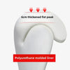 A white polyurethane molded liner for a boxing glove, showing a thickened fist peak.
