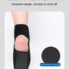 A black rubber non-slip sole foot orthotic designed with neoprene for foot pain relief.