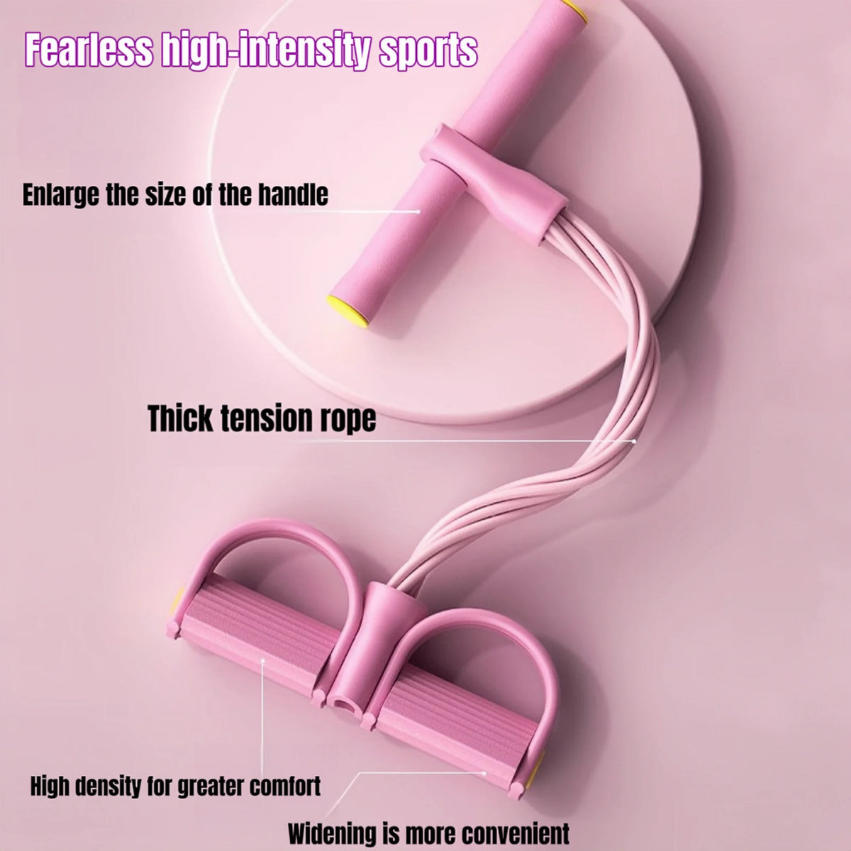 Resistance Band Leg Exerciser with Pedal Strap