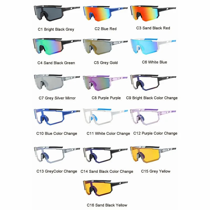 Photochromic Sports Sunglasses for Cycling, Running, and Outdoor Adventures
