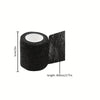 Roll of black tattoo grip bandage tape with a 5cm width and a length of 450cm or 177in