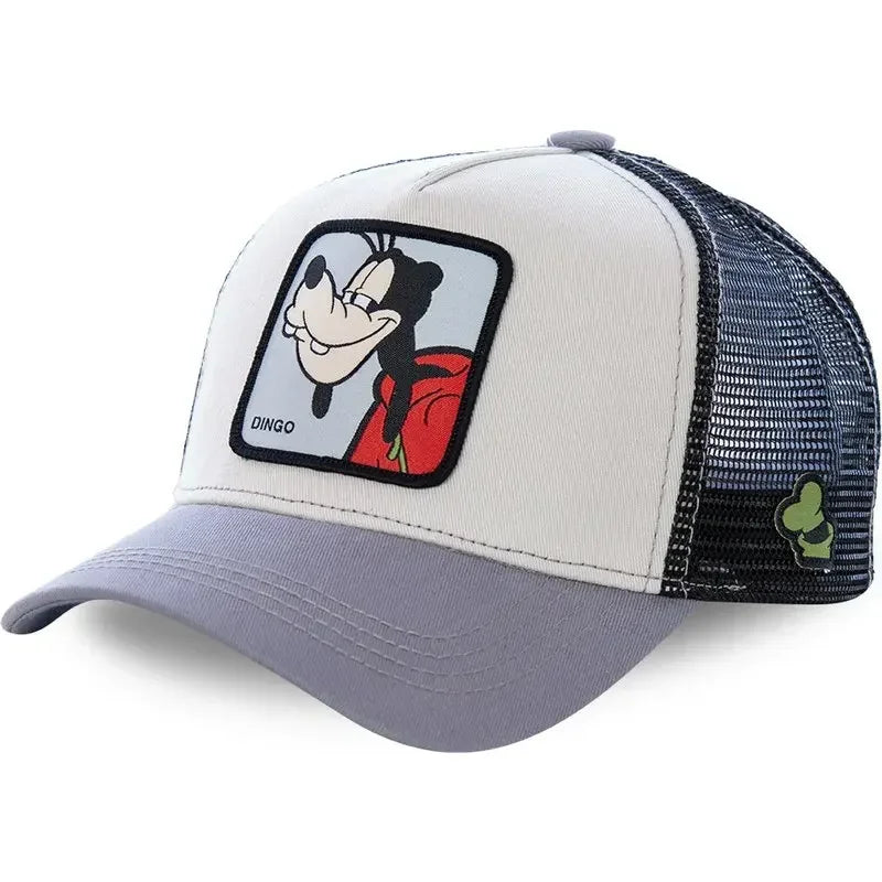 Anime Snapback Cap with Breathable Mesh Back