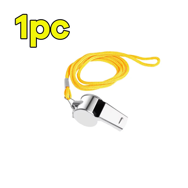 Professional Stainless Steel Whistle with Lanyard