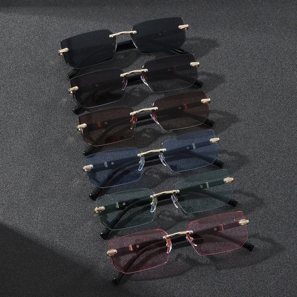 Rimless Rectangle Sunglasses