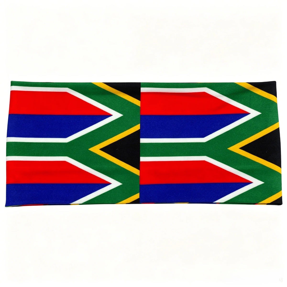 Bandeau de foulard multi-nations avec les couleurs et motifs de plusieurs drapeaux nationaux.