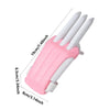 Pink carrot-shaped fidget toy with white fingers for stress relief