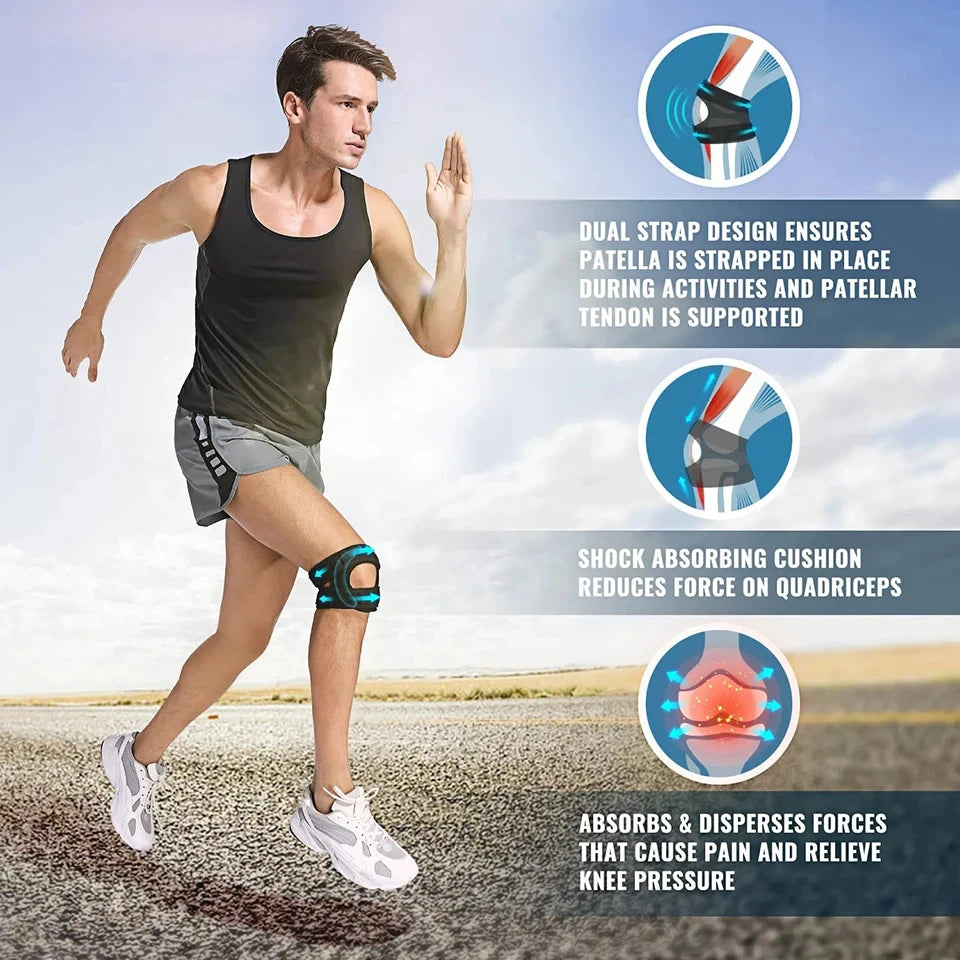 Knee Compression Sleeve with Silicone Patella Support
