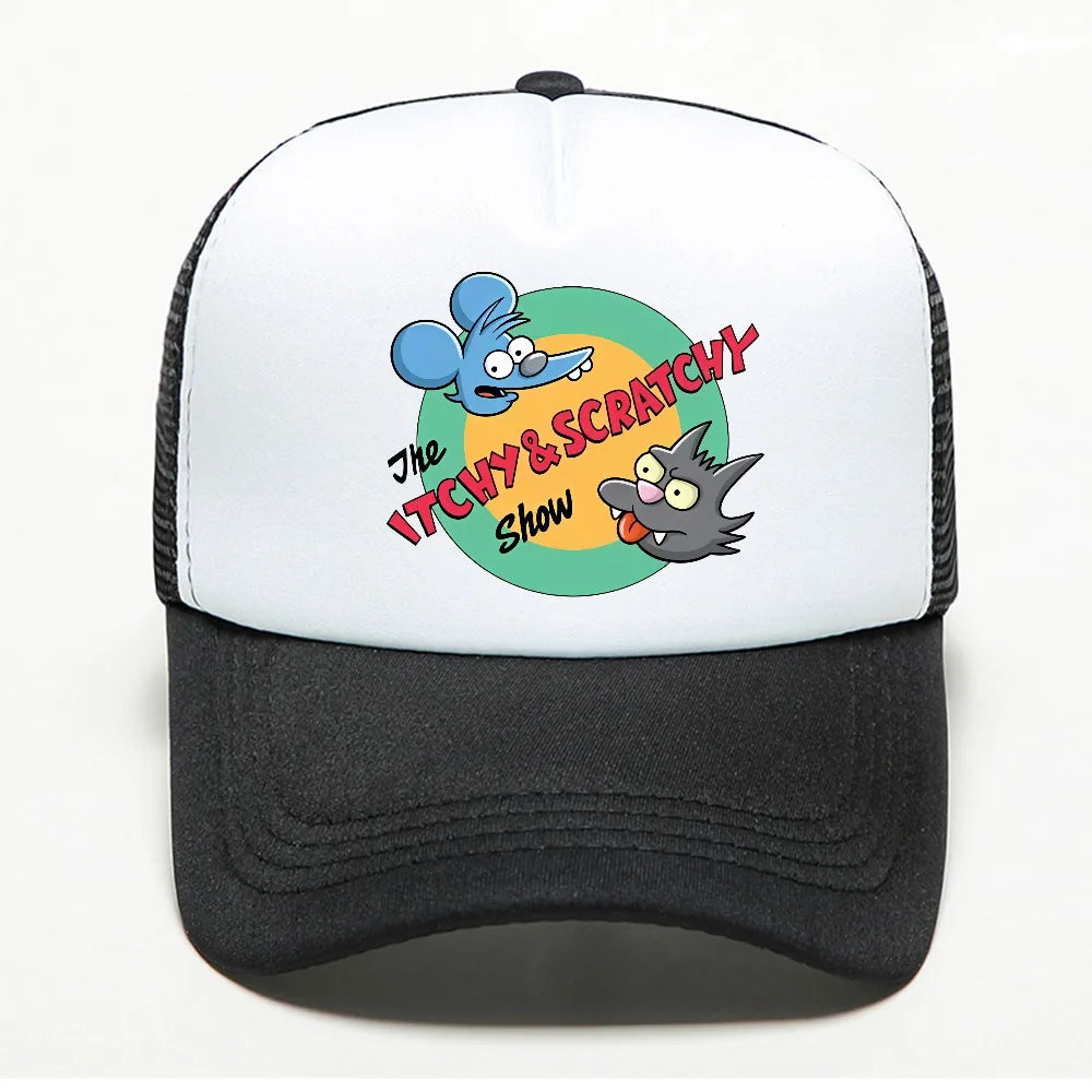 Breathable Mesh Trucker Hat with Adjustable Strap
