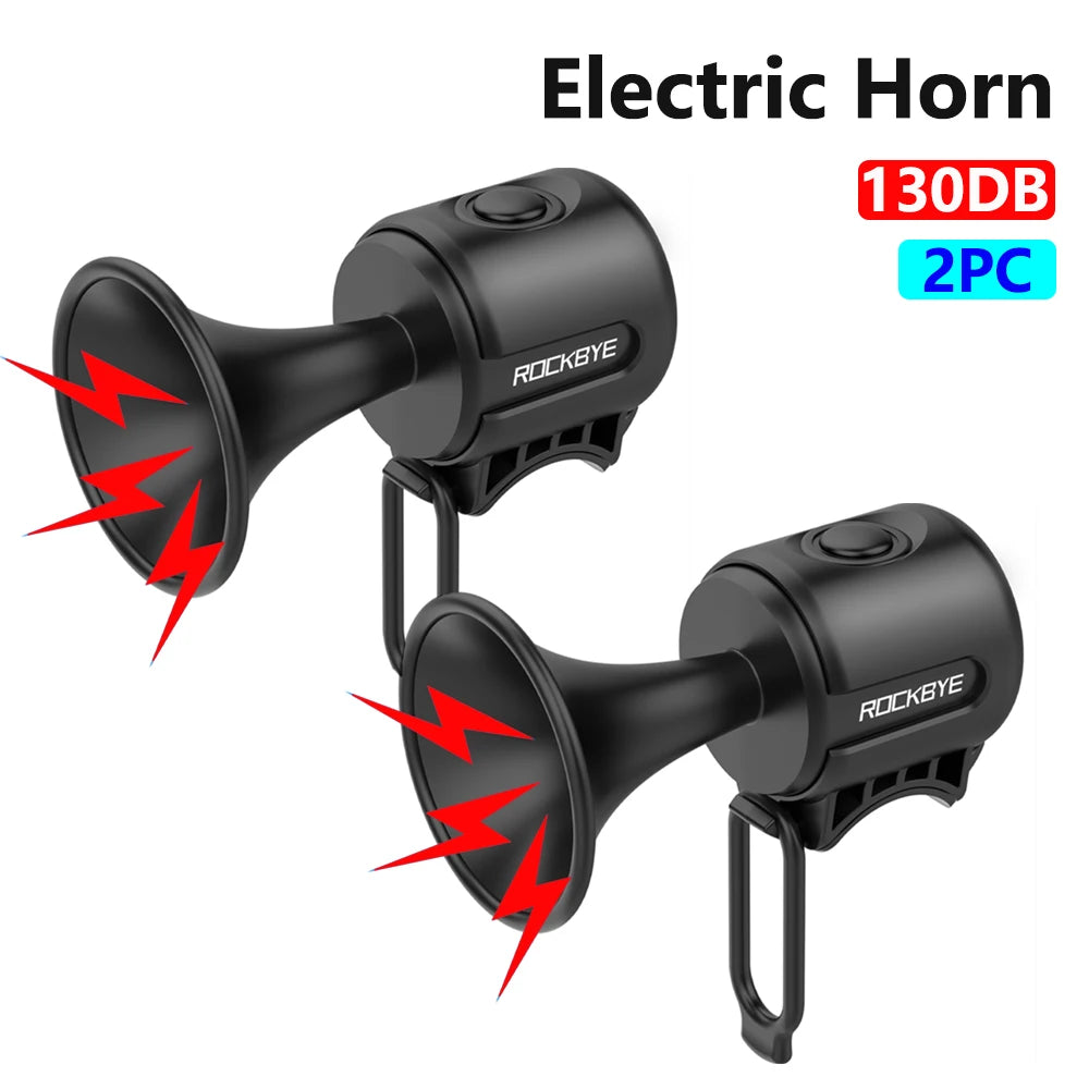Loud 130dB Electric Bicycle Horn with Waterproof Design