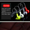 Colorful Fishing Jig Head Hooks with Soft Lure Compatibility
