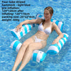 Striped Inflatable Pool Hammock for Adults
