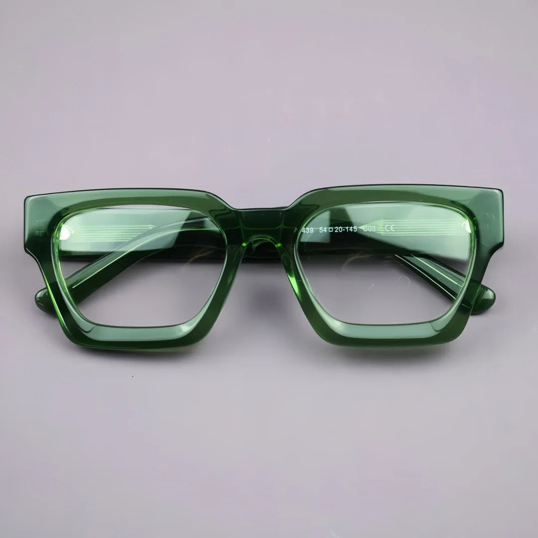Retro Square Blue Light Blocking Glasses for Men and Women