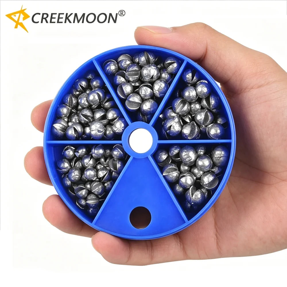 Assorted Removable Split Shot Sinkers for Fishing