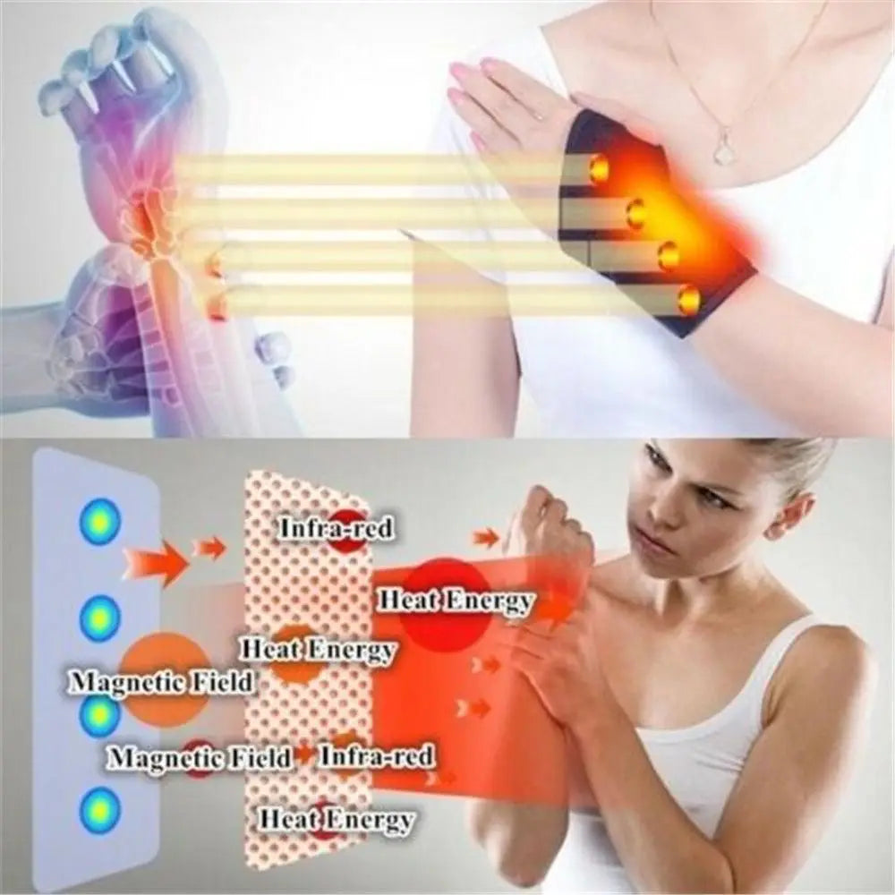 Tourmaline Self-Heating Wrist Support Brace (Pair)