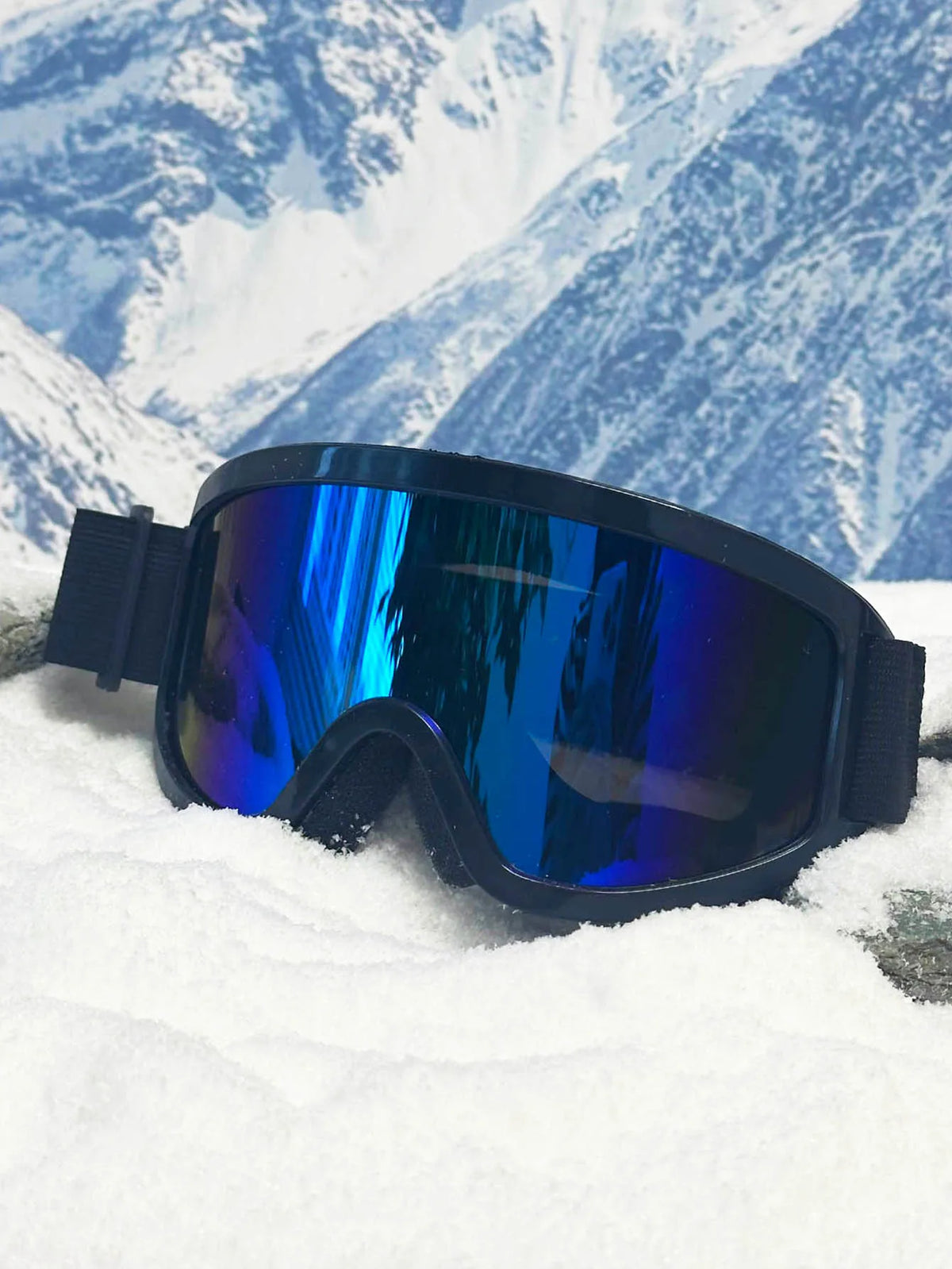 Large-Frame Ski and Snowboard Goggles with Windproof Padded Design
