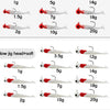 Colorful Fishing Jig Head Hooks with Soft Lure Compatibility