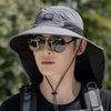 Wide Brim Sun Hat with Neck Flap for Outdoor Adventures