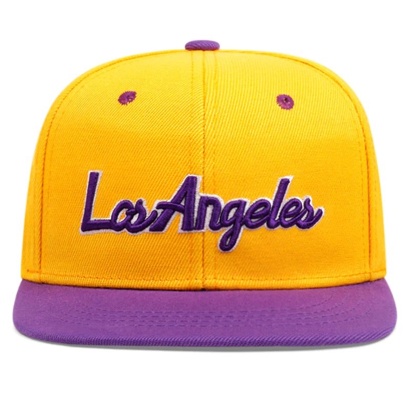Embroidered Los Angeles Baseball Cap with Adjustable Snapback Closure