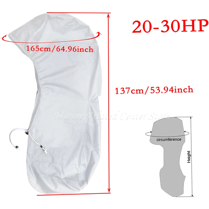 Heavy-Duty Waterproof Outboard Motor Cover