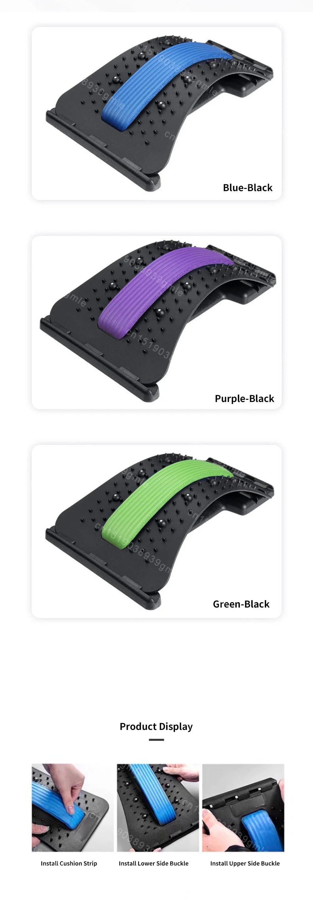 Adjustable Back Stretcher for Spine and Posture Support