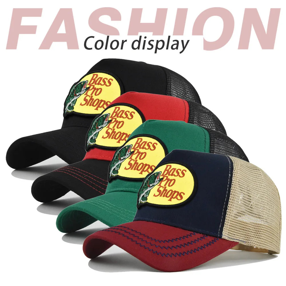 Breathable Mesh Baseball Cap with Adjustable Strap