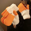 Knit Goose Gloves with Plush Lining