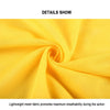 Yellow lightweight mesh fabric showing texture and drape for soccer training vests
